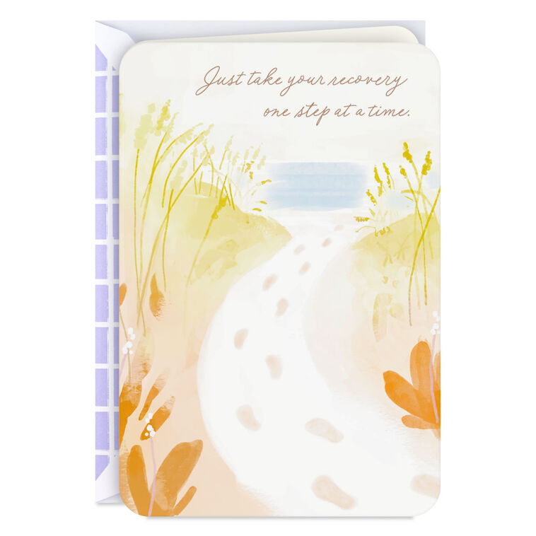 hallmark Just Take Your Recovery One Step at a Time Get Well Card