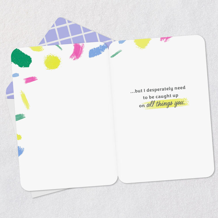 Hallmark Just Wanted To Catch Up Thinking Of You Card