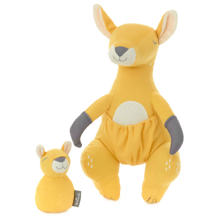 Hallmark Kangaroo And Baby Joey Stuffed Animal And Rattle Set