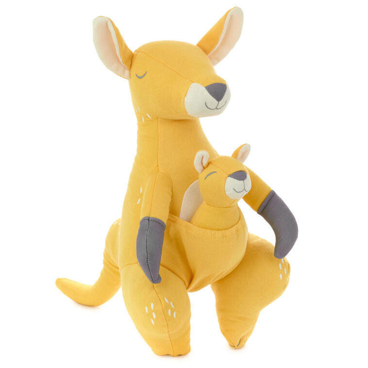 hallmark Kangaroo and Baby Joey Stuffed Animal and Rattle Set