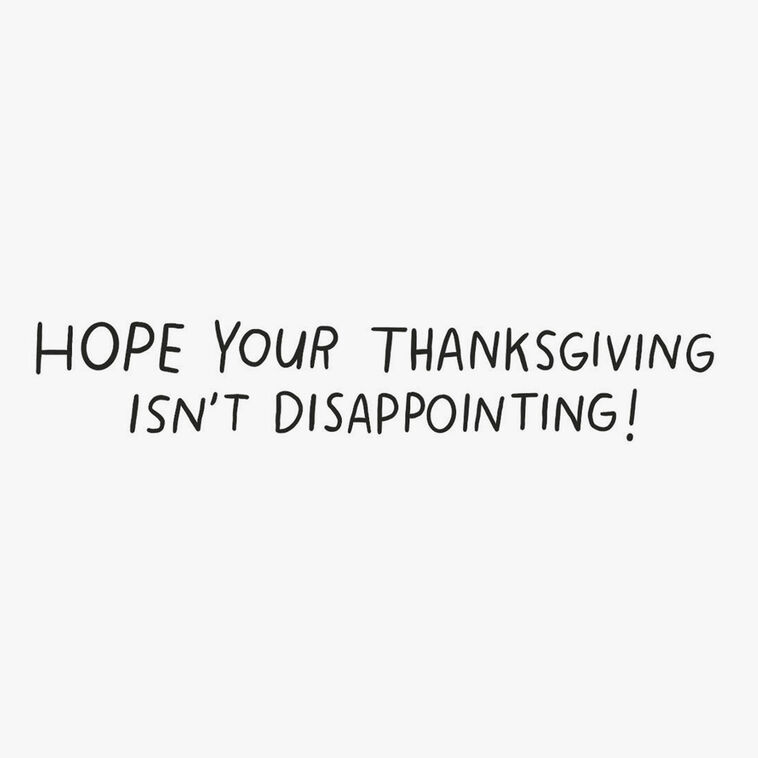 Hallmark Keeping Therapists Busy Funny Thanksgiving Card