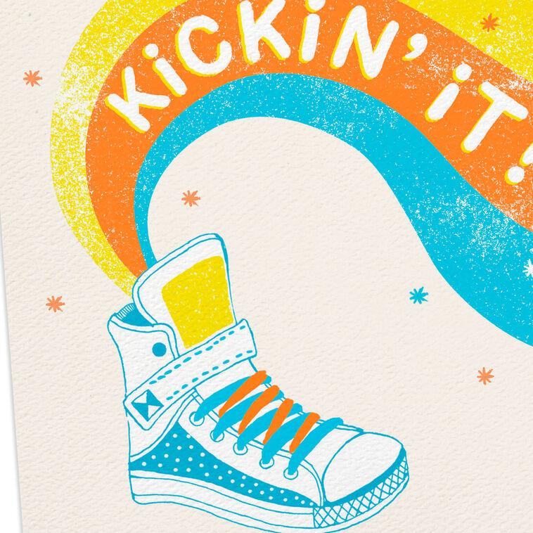 Hallmark Kickin' It Old-School Cool Funny Birthday Card