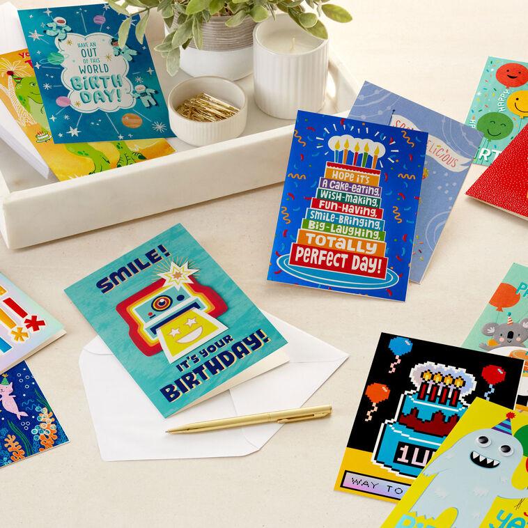 Hallmark Kids Birthday Fun Assorted Boxed Birthday Note Cards Pack Of 12