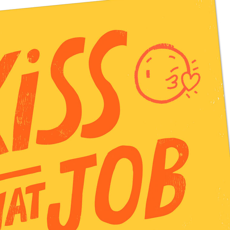 Hallmark Kiss Goodbye Or Flip Off Funny Retirement Card