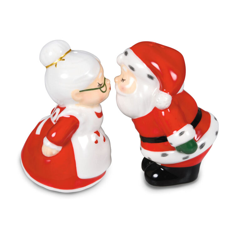 hallmark Kissing Clauses Salt and Pepper Shakers Set of 2