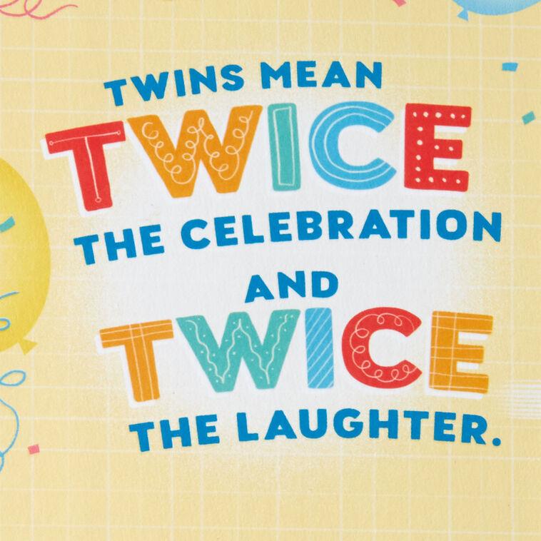 Hallmark Kittens Kids Double Birthday For Twins Card