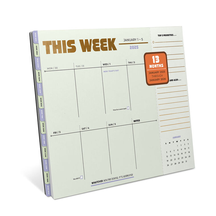 hallmark Knock Knock 2025 Weekly Desktop Calendar With Tabs