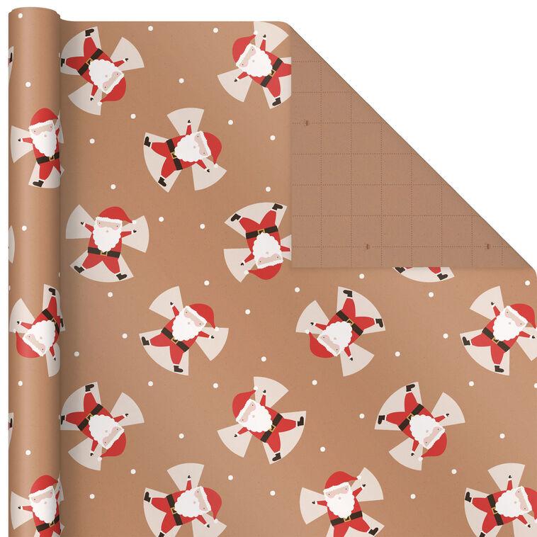 Hallmark Kraft Assorted 4-Pack Christmas Wrapping Paper 88 Sq. Ft