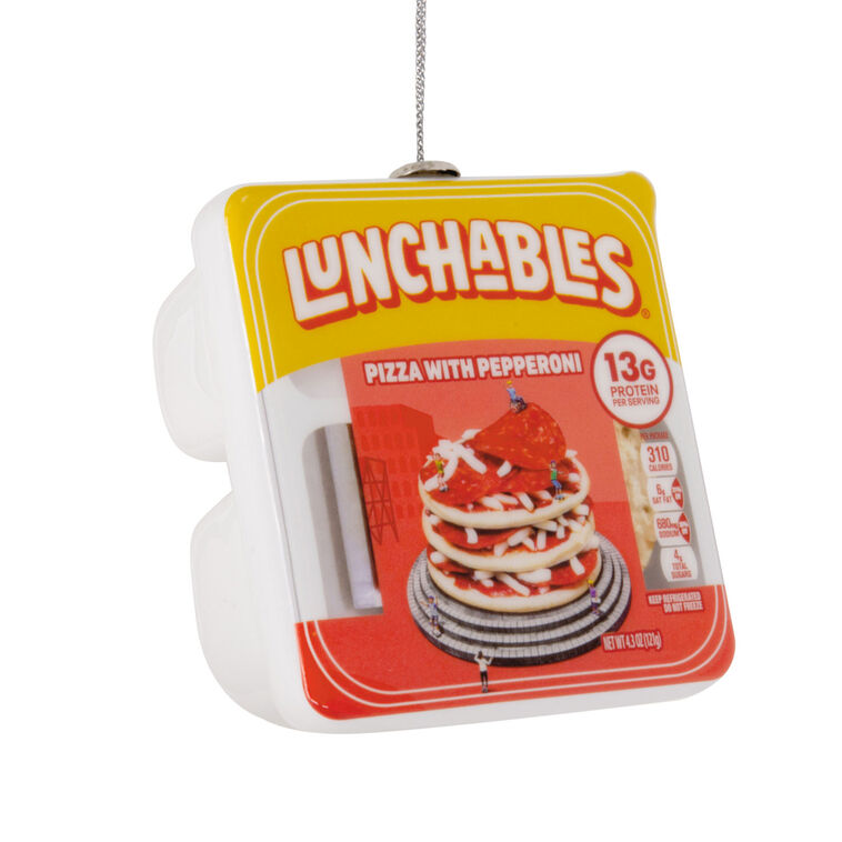 hallmark Kraft Lunchables Pizza With Pepperoni Shatterproof Hallmark Ornament