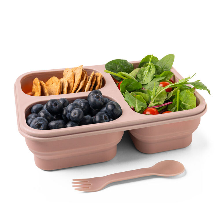 Hallmark Krumbs Kitchen Mauve Collapsible Silicone Meal Prep Container