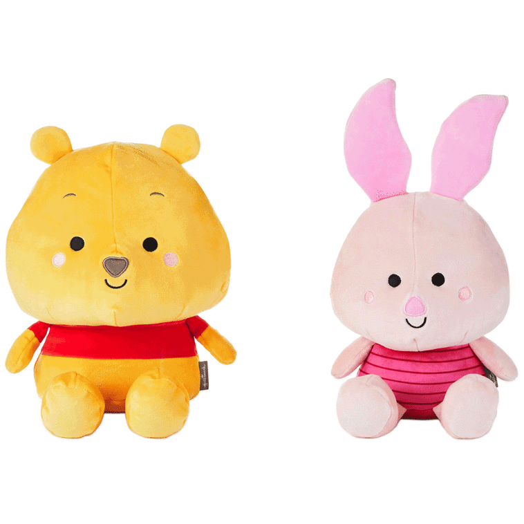 Hallmark Large Better Together Disney Winnie The Pooh And Piglet Magnetic Plush Pair 11"