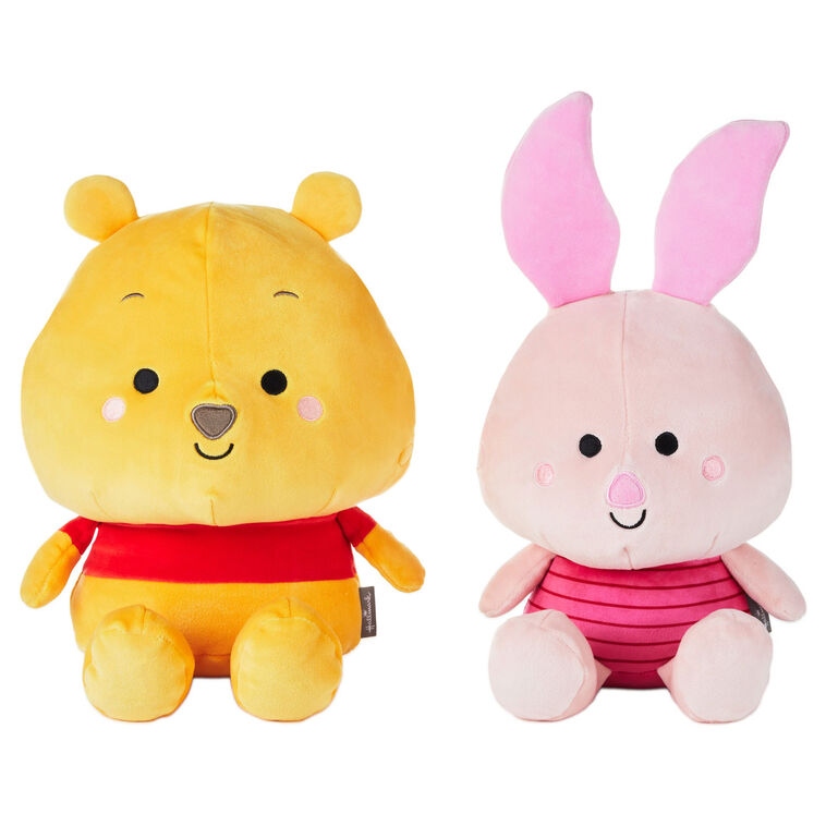 Hallmark Large Better Together Disney Winnie The Pooh And Piglet Magnetic Plush Pair 11"