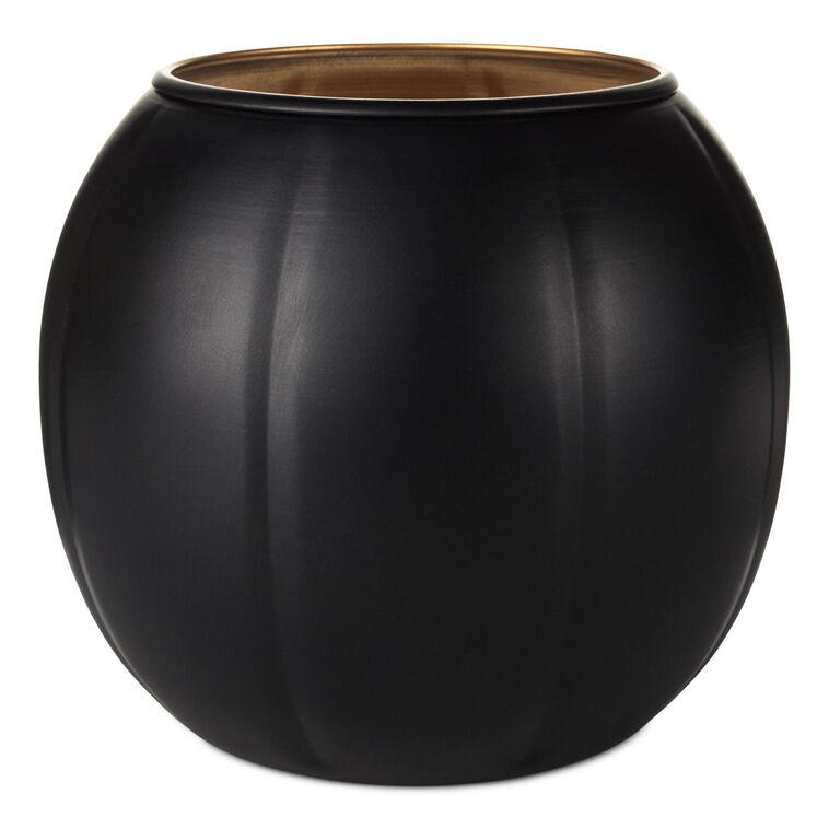 Hallmark Large Black Metal Jack-o'-Lantern Candle Holder