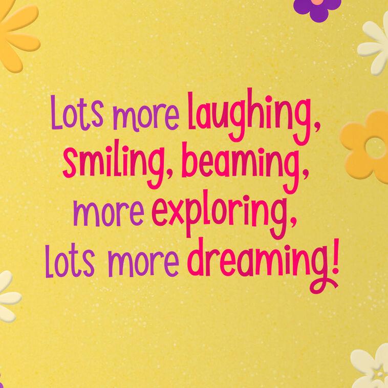Hallmark Laughing Exploring Dreaming 2nd Birthday Card For Girls