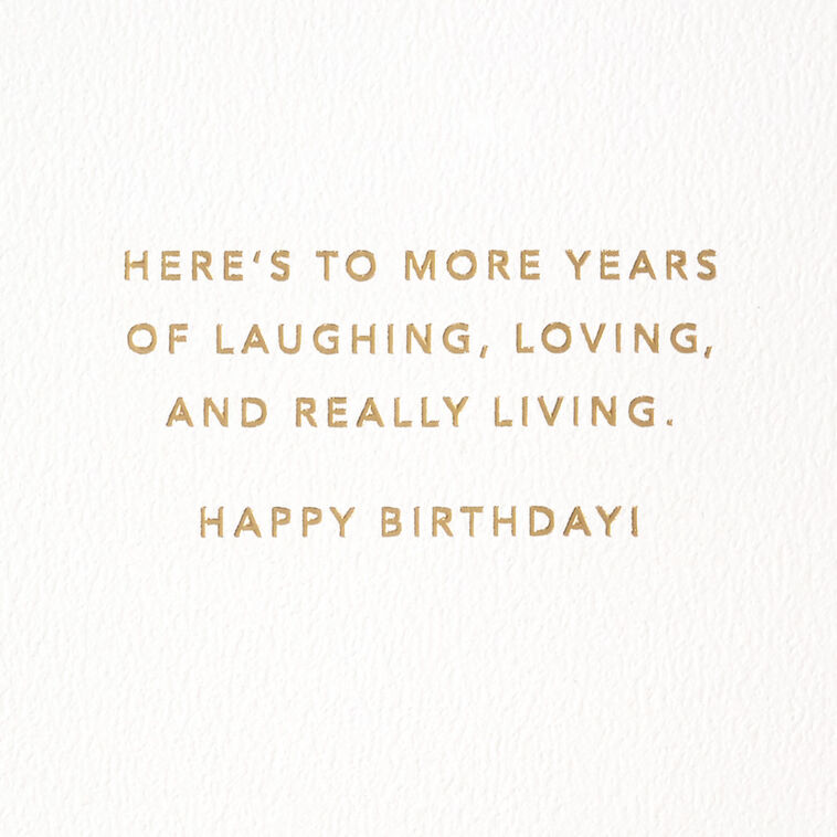Hallmark Laughing Loving And Really Living 60th Birthday Card