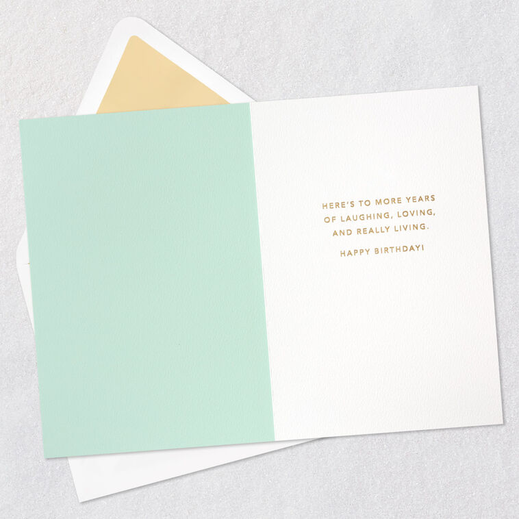 Hallmark Laughing Loving And Really Living 60th Birthday Card