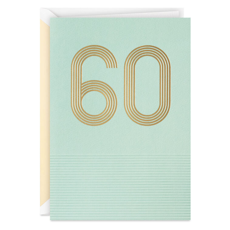 hallmark Laughing Loving and Really Living 60th Birthday Card