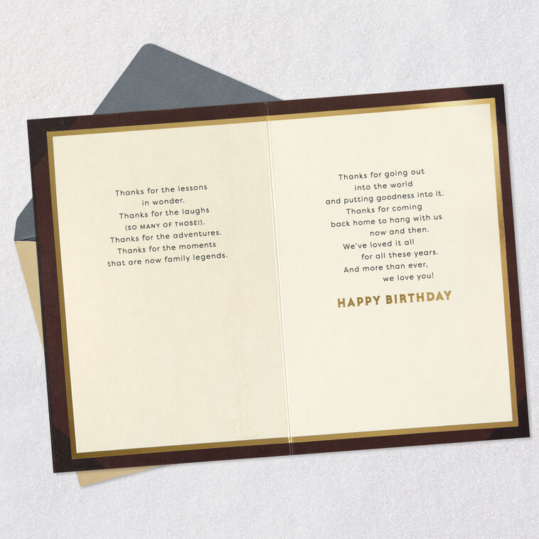 Hallmark Laughs Adventures And Lessons In Wonder Birthday Card For Son