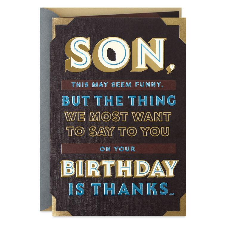hallmark Laughs Adventures and Lessons in Wonder Birthday Card for Son