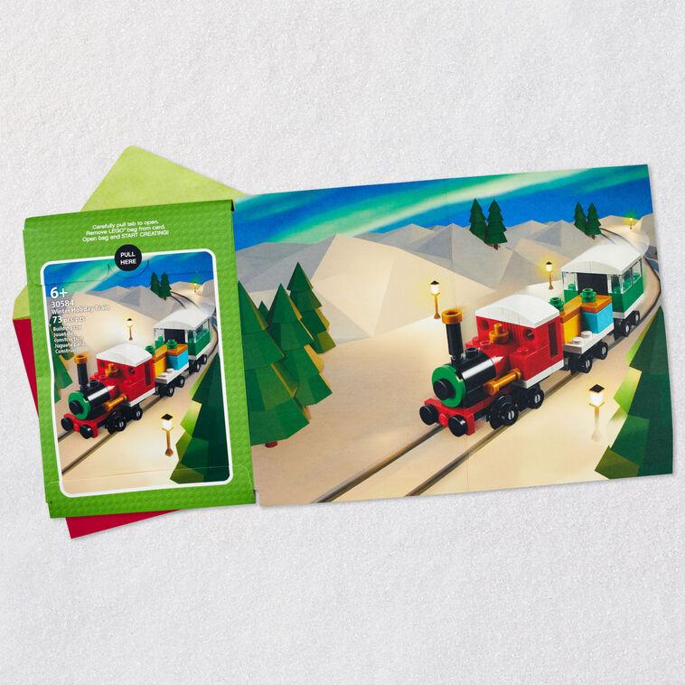 Hallmark LEGO® CREATOR™ Christmas Card For Kids With LEGO® Winter Holiday Train Set