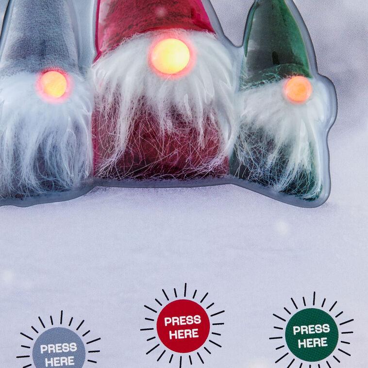 Hallmark Let It Gnome Funny Musical Christmas Card With Light