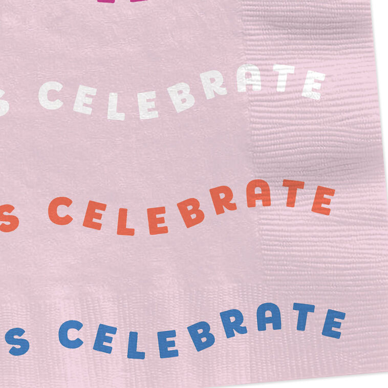 Hallmark "Let's Celebrate" Cocktail Napkins Set Of 16