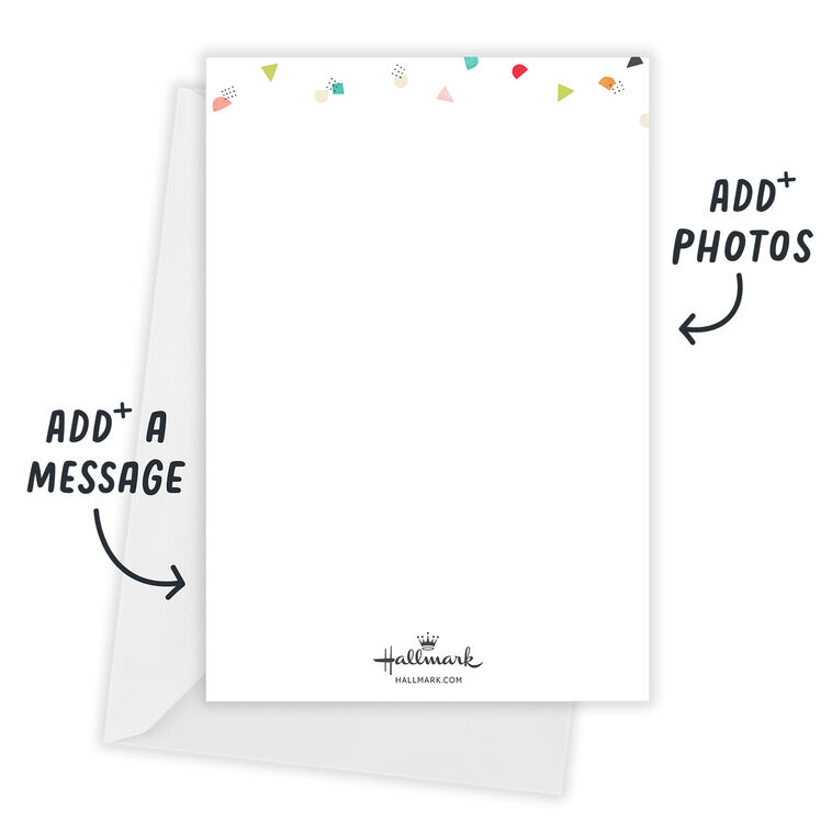 Hallmark Let's Celebrate Confetti Flat Birthday Invitation