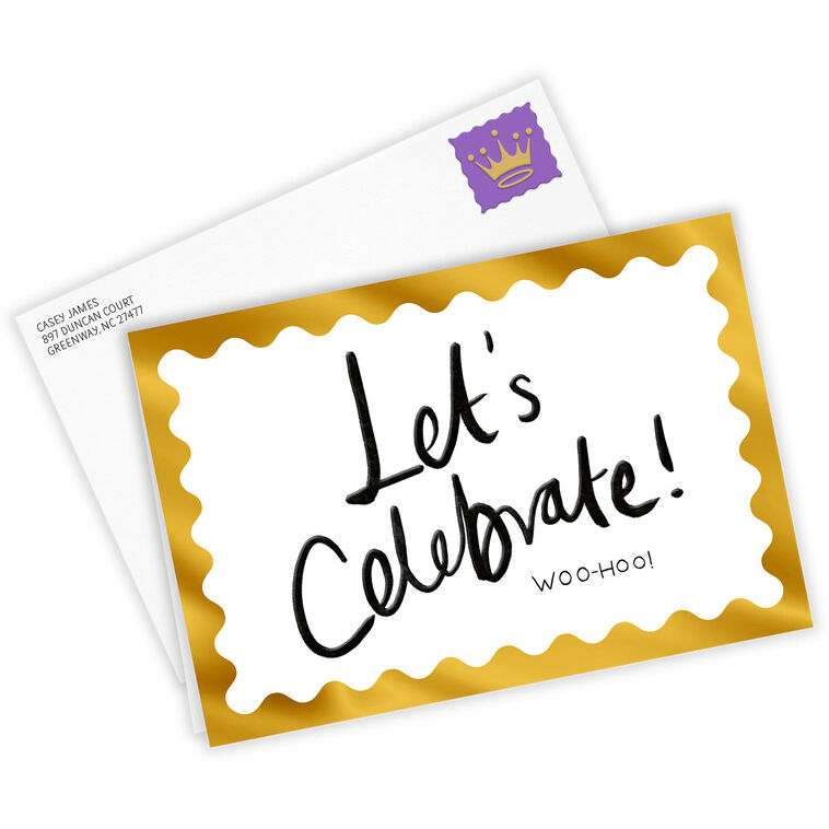 Hallmark Let's Celebrate Custom Congratulations Card