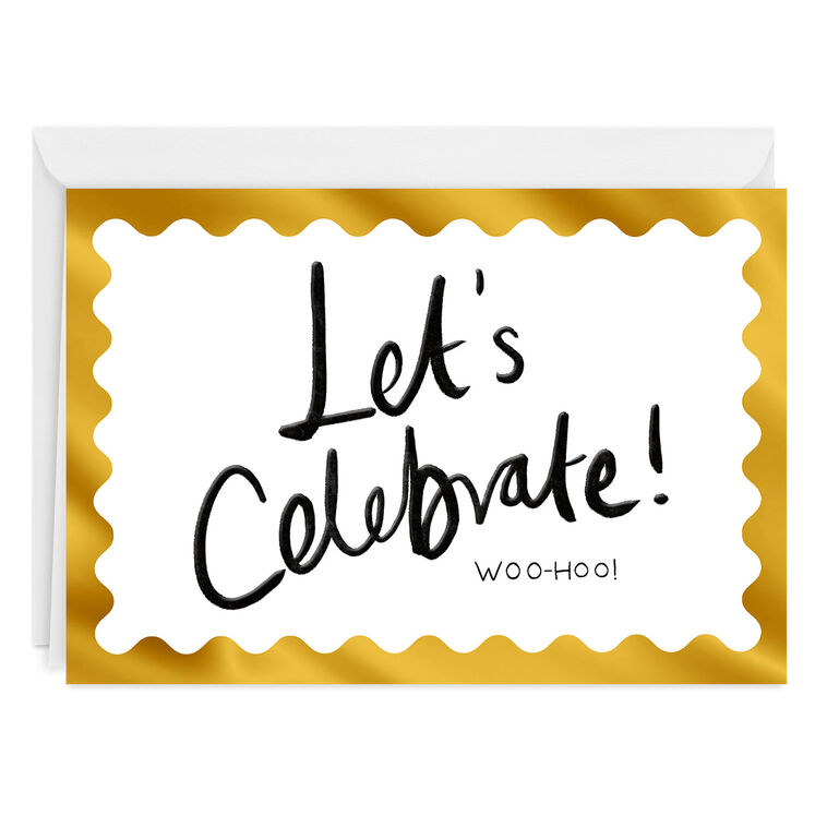 hallmark Let's Celebrate Custom Congratulations Card