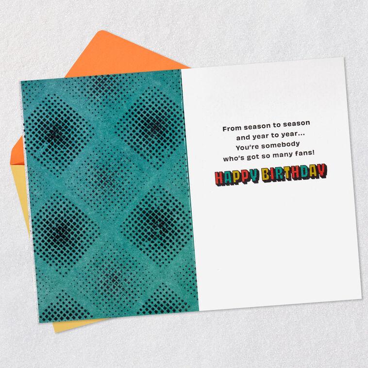 Hallmark Let's Go Sports Graphics Lettering Birthday Card For Kids