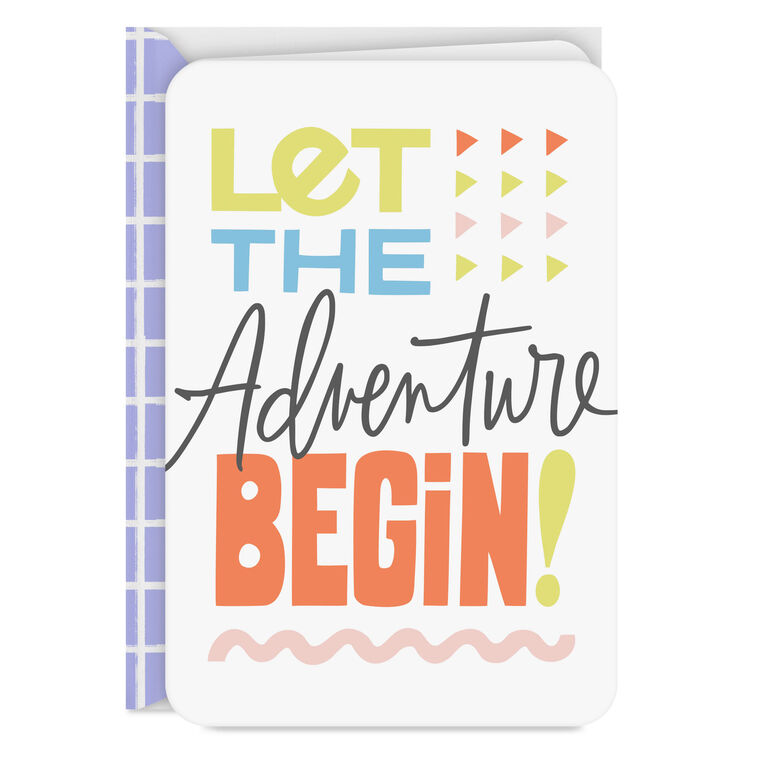 hallmark Let the Adventure Begin Congratulations Card