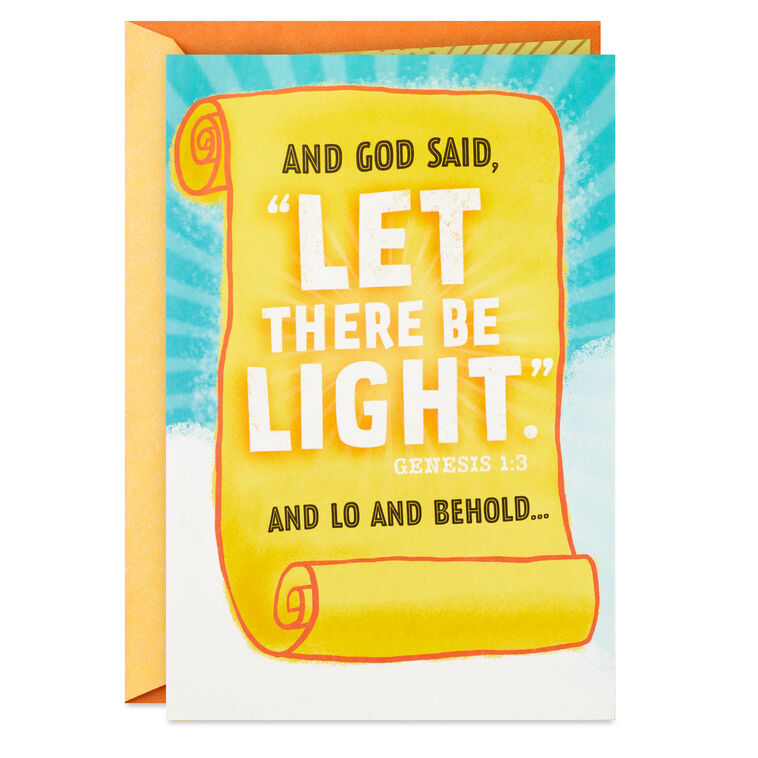hallmark Let There Be Light Funny Pop-Up Birthday Card