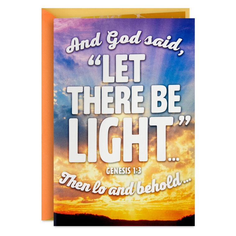 hallmark Let There Be Light Pop-Up Musical Birthday Card