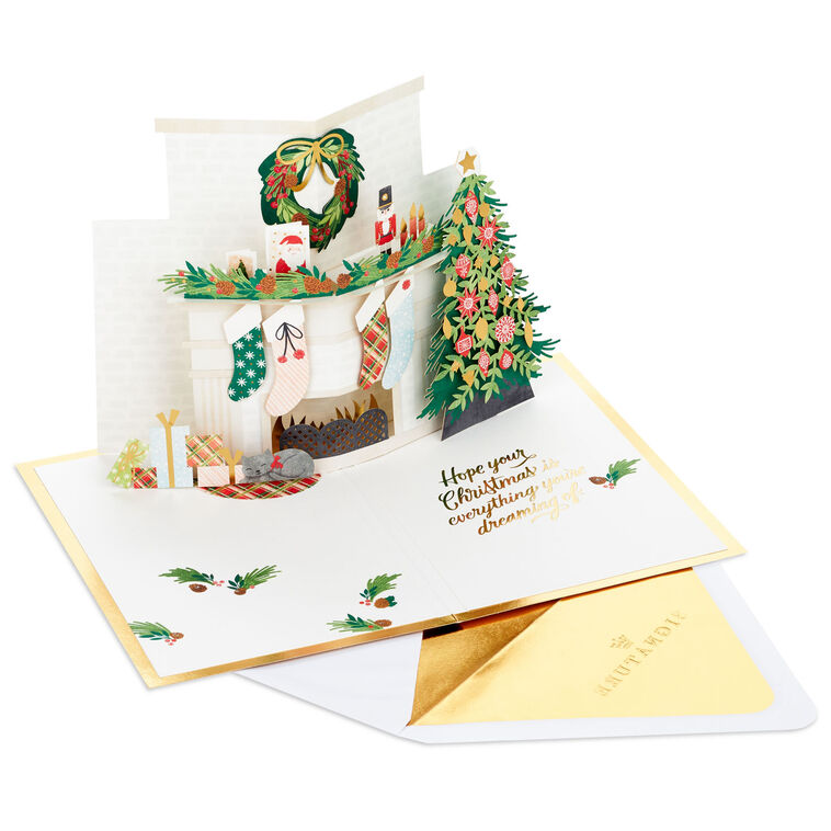 Hallmark Let Your Heart Be Light 3D Pop-Up Christmas Card