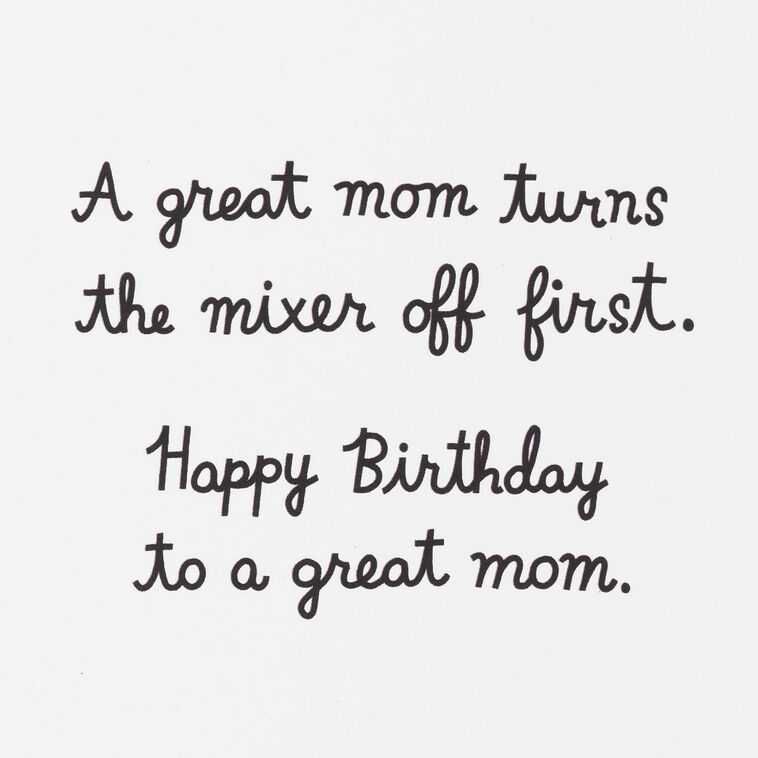Hallmark Lick The Beaters Funny Birthday Card For Mom