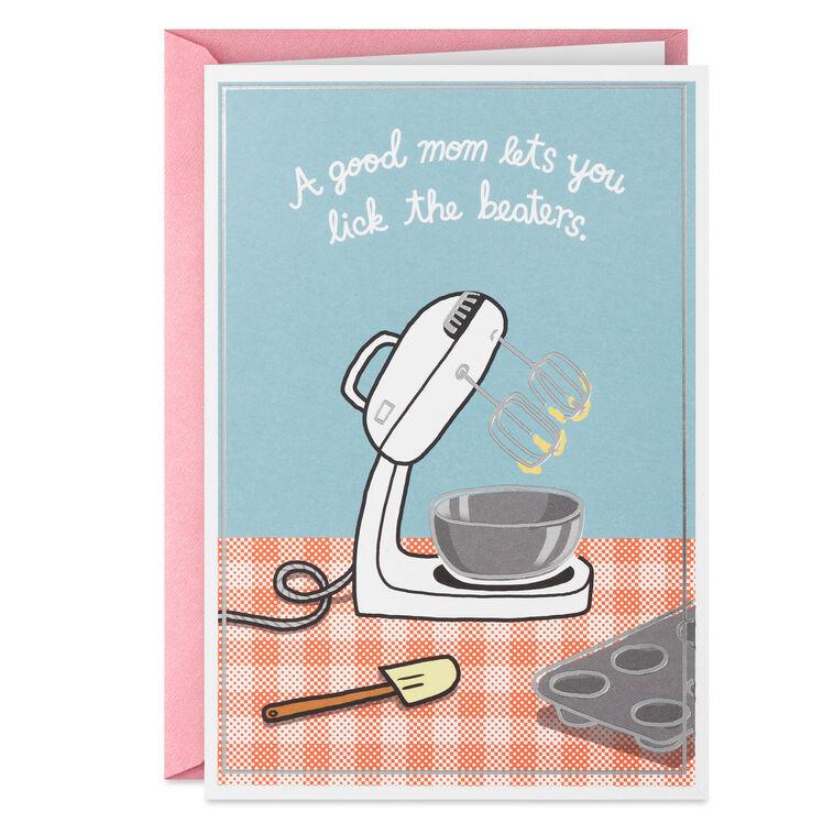 hallmark Lick the Beaters Funny Birthday Card for Mom