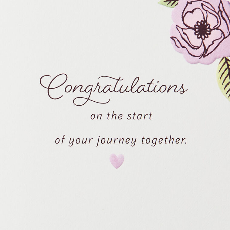 Hallmark Life Is A Beautiful Adventure Wedding Card With Magnetic Photo Frame