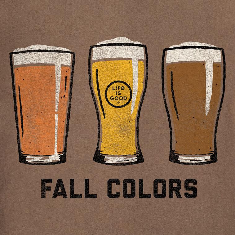 Hallmark Life Is Good Men’s Fall Colors Beer Pints Brown Long-Sleeve T-Shirt