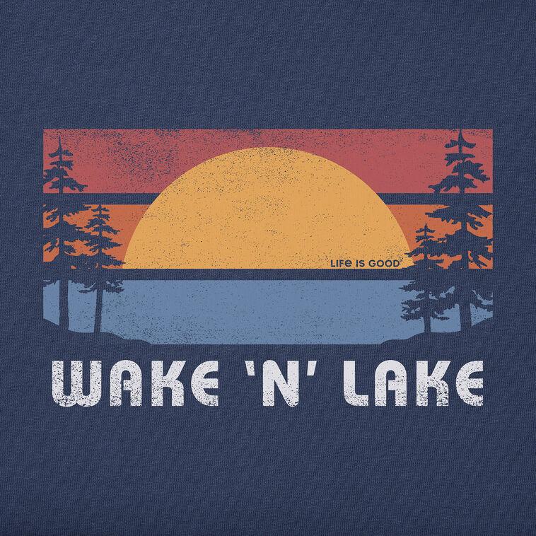Hallmark Life Is Good Men's Wake And Lake Navy Blue T-Shirt