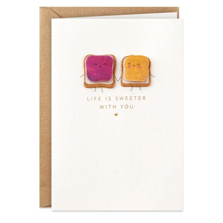 hallmark Life Is Sweeter With You Romantic Anniversary Card