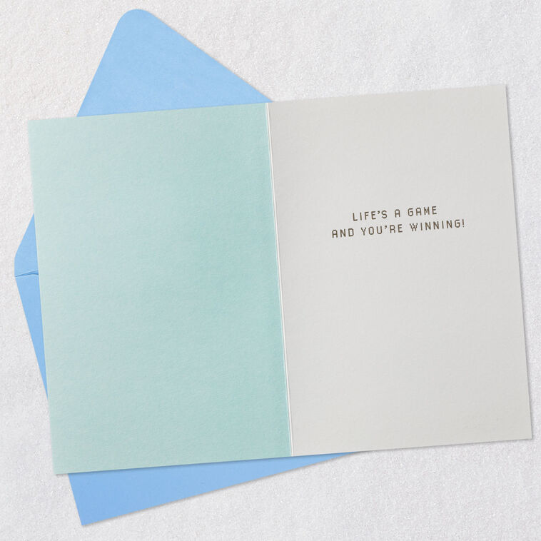 Hallmark Life's A Game You're Winning Birthday Card