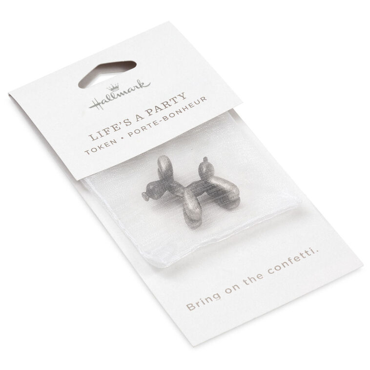 Hallmark Life's A Party Balloon Dog Metal Pocket Token