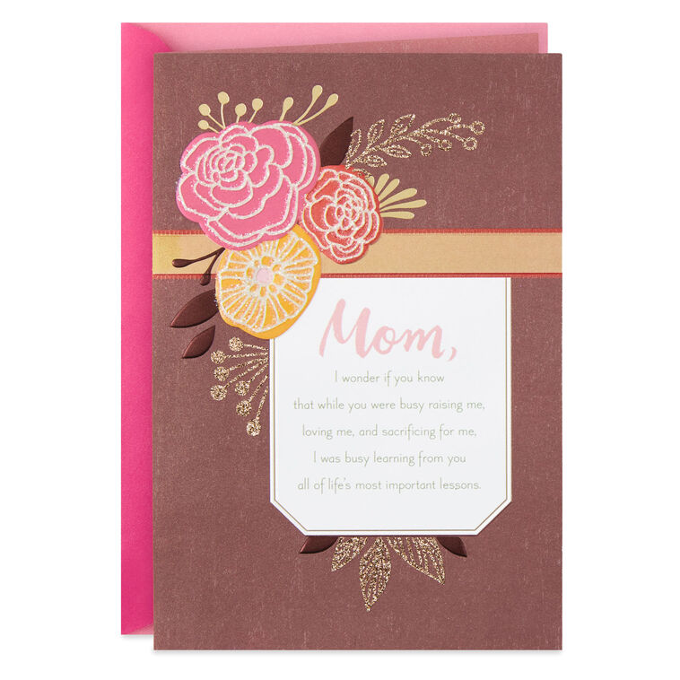 hallmark Life's Most Important Lessons Birthday Card for Mom
