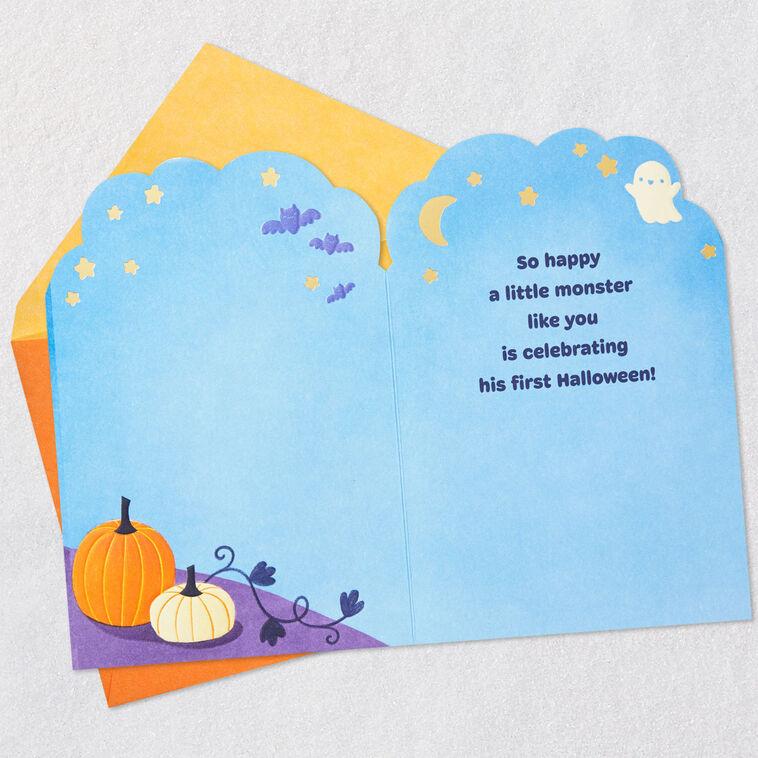 Hallmark Little Green Monster First Halloween Card For Boy