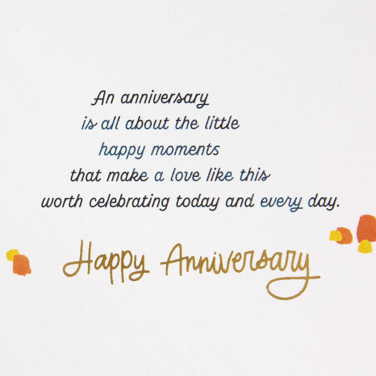 Hallmark Little Happy Moments Anniversary Card For Grandson And Spouse