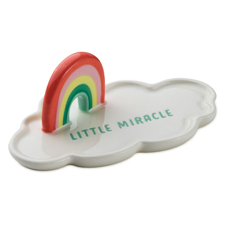 hallmark Little Miracle Rainbow and Cloud Nursery Decor