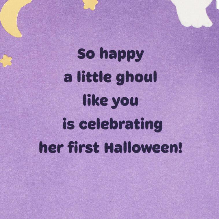 Hallmark Little Purple Monster First Halloween Card For Girl