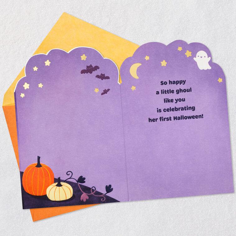 Hallmark Little Purple Monster First Halloween Card For Girl