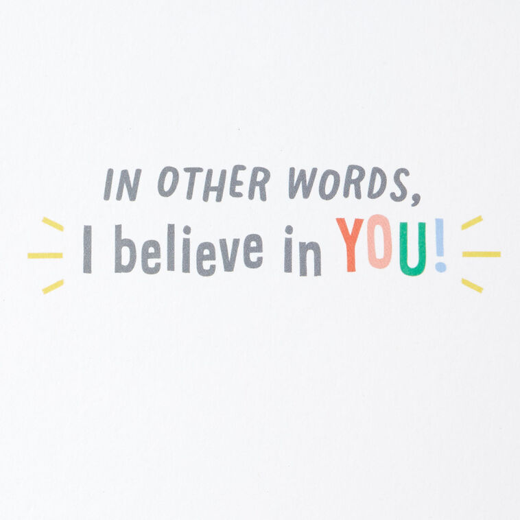 Hallmark Little World Changers™ I Believe In You Good Luck Card