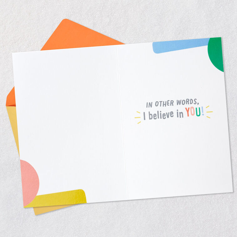 Hallmark Little World Changers™ I Believe In You Good Luck Card
